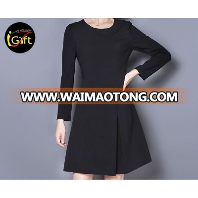 Custom Knee Length Career Professional Womens Black Dresses